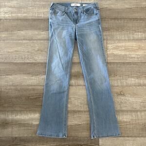 Hollister Low Rise Boot Cut Jeans | Size 9R (29x32) | Blue Stretch Y2K Denim